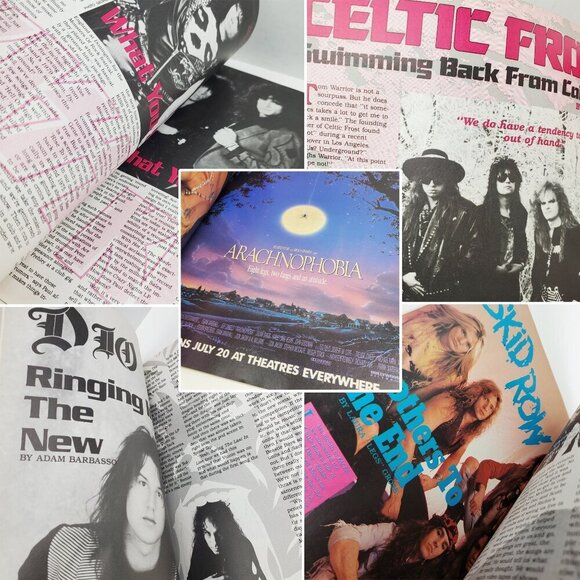 Faces Rocks Magazine Danzig Poster KISS Celtic Frost Dio Sept. 1990 Unread - Picture 5 of 11